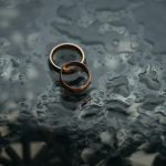 Two bronze-colored rings