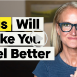 Mel Robbins smiling with one hand on her chest, next to bold text that reads “This Will Make You Feel Better.”