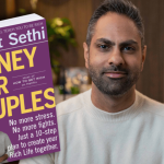 Ramit Sethi pictured next to his "Money for Couples" workbook.