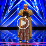 Cristina Rae performing with passion on the America’s Got Talent stage.