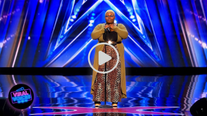 Cristina Rae performing with passion on the America’s Got Talent stage.